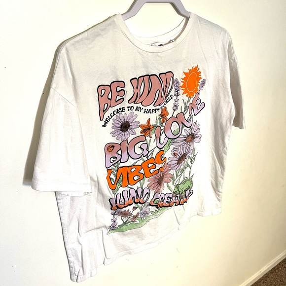 Ole by Koton size M (teenage) white graphic tee. EUC. - Picture 5 of 13